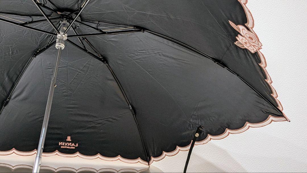 新品✨LANVIN ランバンコレクション 超軽量1級遮光晴雨兼用 折りたたみ傘