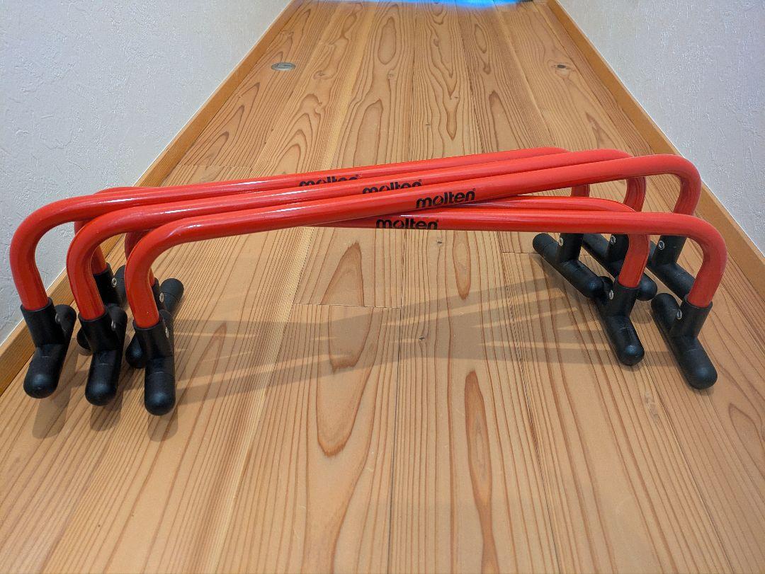 moltenミニハードル 赤 5本セット EVERNEW ラダーハードル