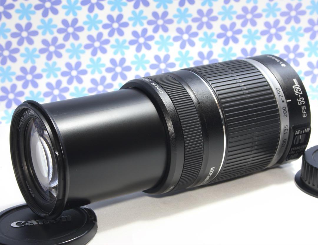 極美品❤️Canon EF-S 55-250mm IS❤️望遠ズーム❤️手振れ補正❤️