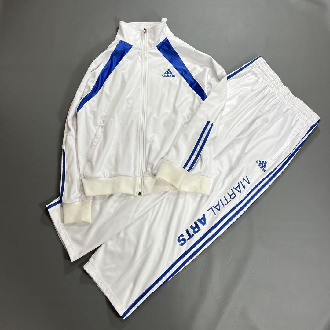 adidas 00s MARTIAL ARTSセットアップ ホワイト×ブルー M