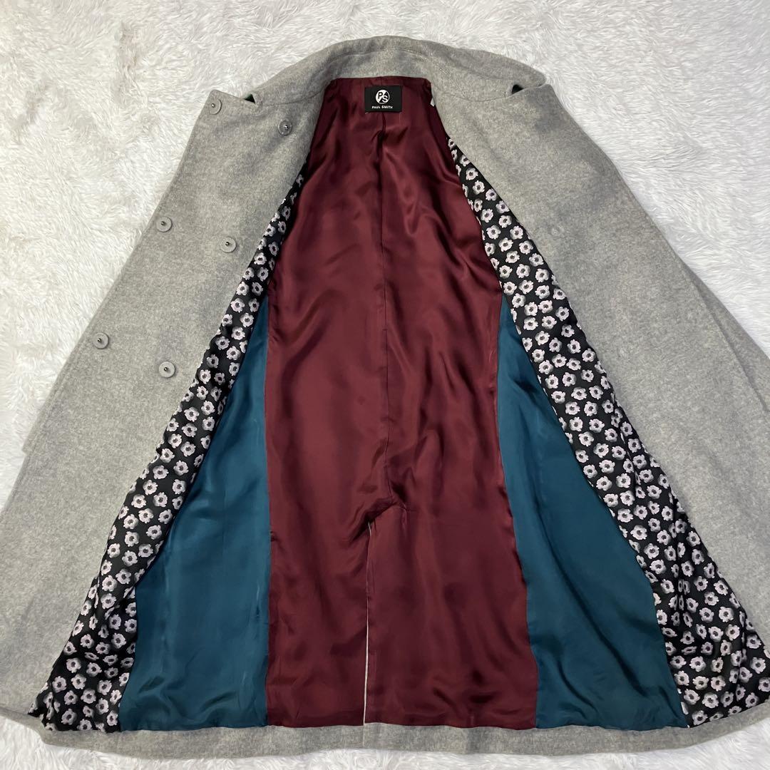 ロングコート カシミヤ混