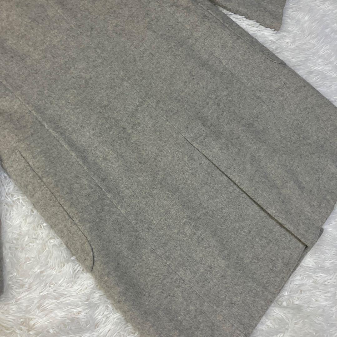 ロングコート カシミヤ混