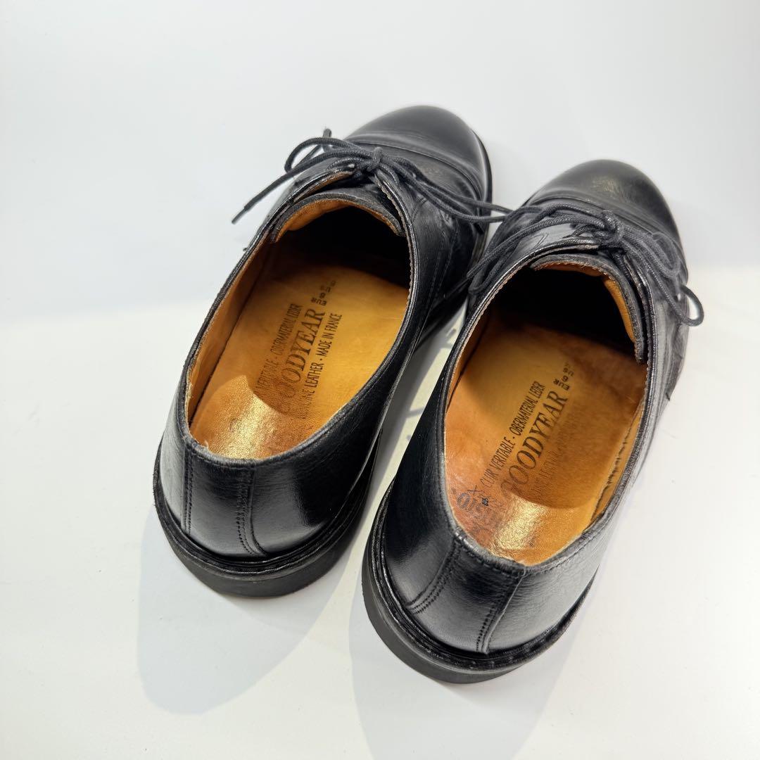 【美品】MEPHISTO 革靴（US6.5）ストレートチップ　本革　ビジネス　黒