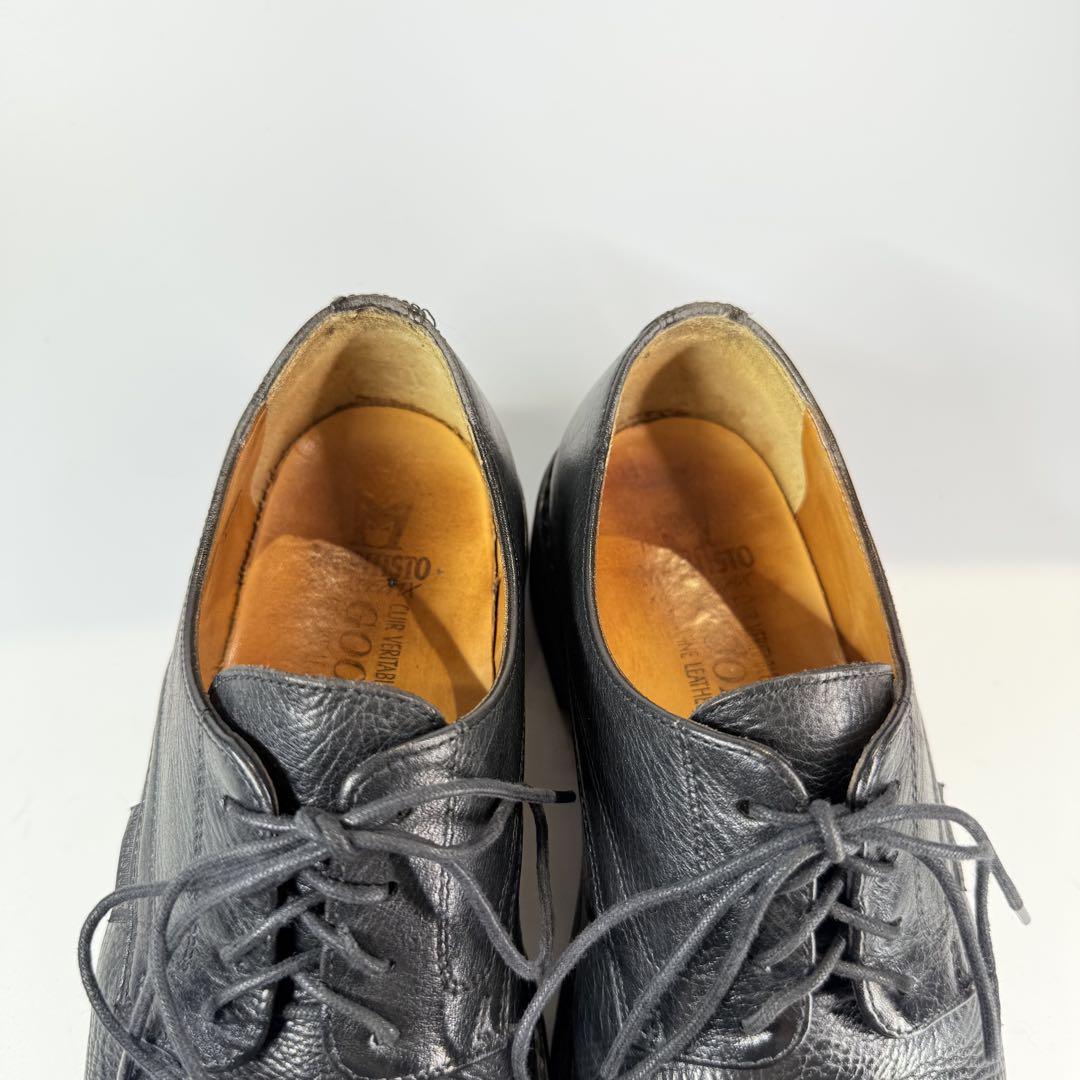【美品】MEPHISTO 革靴（US6.5）ストレートチップ　本革　ビジネス　黒