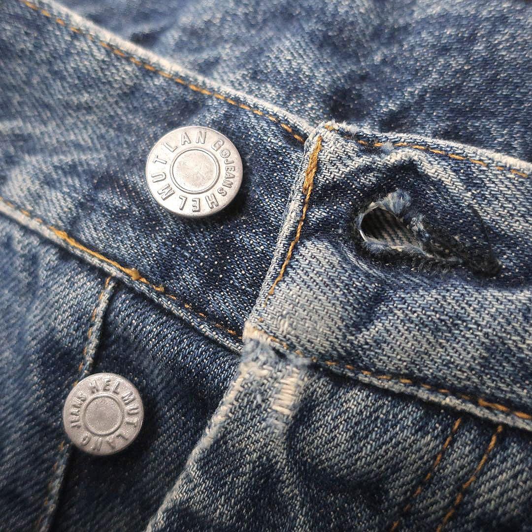 90s VINTAGE HELMUT LANG 本人期 ペイント デニム パンツ