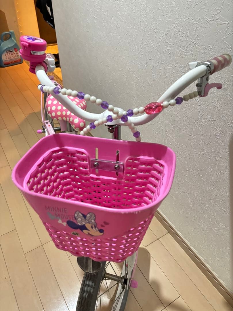 お ミニーマウス子供用自転車