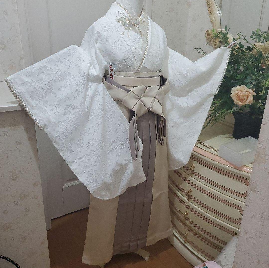 女袴３点セット 二尺袖+長襦袢+袴