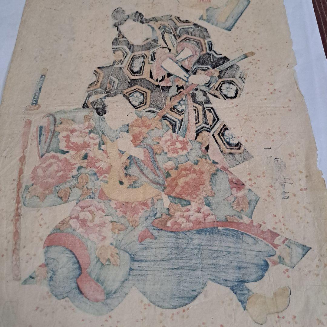 浮世絵版画　子供踊り尽くし　一勇斉国芳　珍品　 一枚物