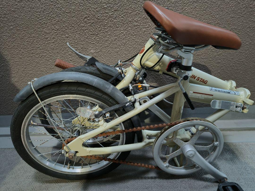 セール商品が満載 キャプテンスタッグ 折りたたみ自転車 現状 シングルスピード 自転車本体