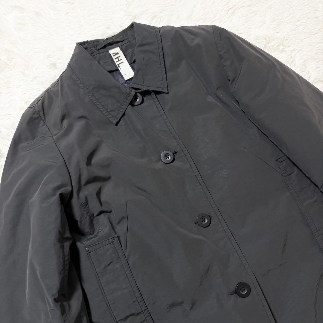 美品✨マーガレットハウエル ダウンライナー付 ロングステンカラーコート 黒
