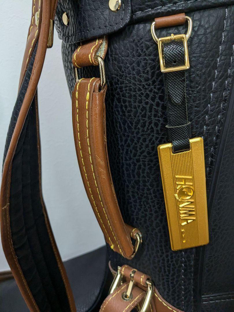 【美品】HONMA ゴルフバッグ・キャディバッグ 黒