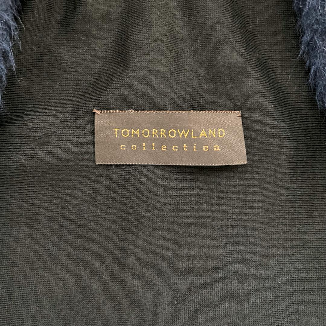 【美品】TOMORROWLAND アルパカ混ストールポンチョ　sizeFREE