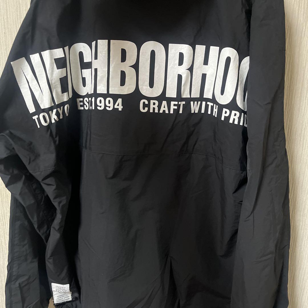 NEIGHBORHOOD ブラック ナイロンフーディ L アノラック
