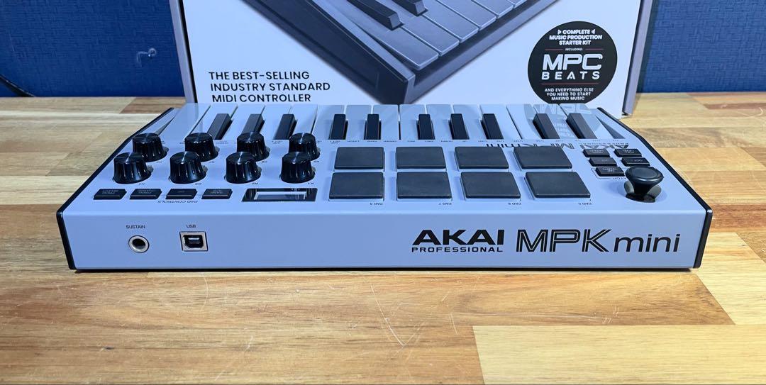 未使用 AKAI MPK MINI MK3 限定版グレー MIDI キーボード