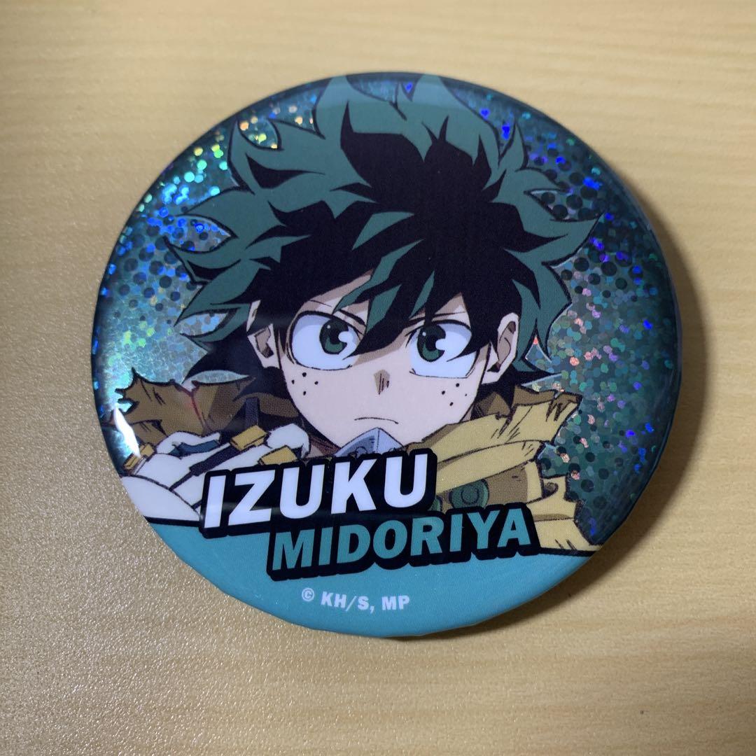 僕のヒーローアカデミア 緑谷 出久 ビック缶バッジ ダイソー