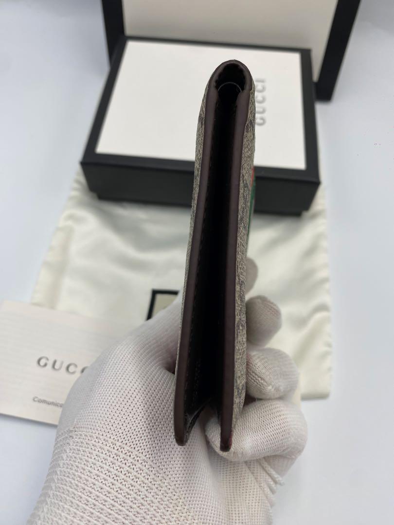美品‼️グッチ　オンライン限定　GGスプリーム　　蜂　ビー　札入れ　二つ折り財布
