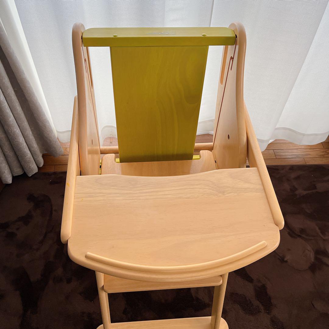 ピープル】 じぶんで登れる ハイチェア プレミアテーブル付き 3点ベルト 安心