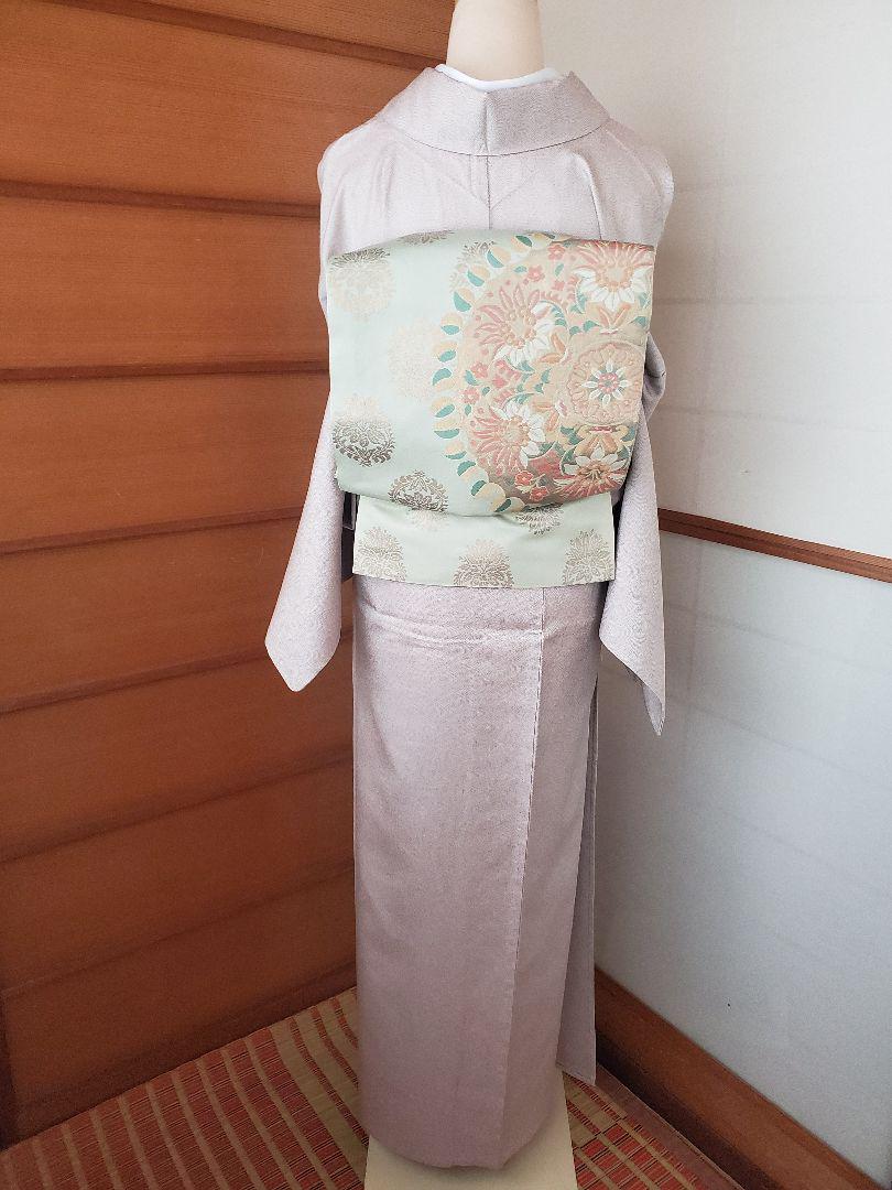 西陣お召し&橘の袋帯