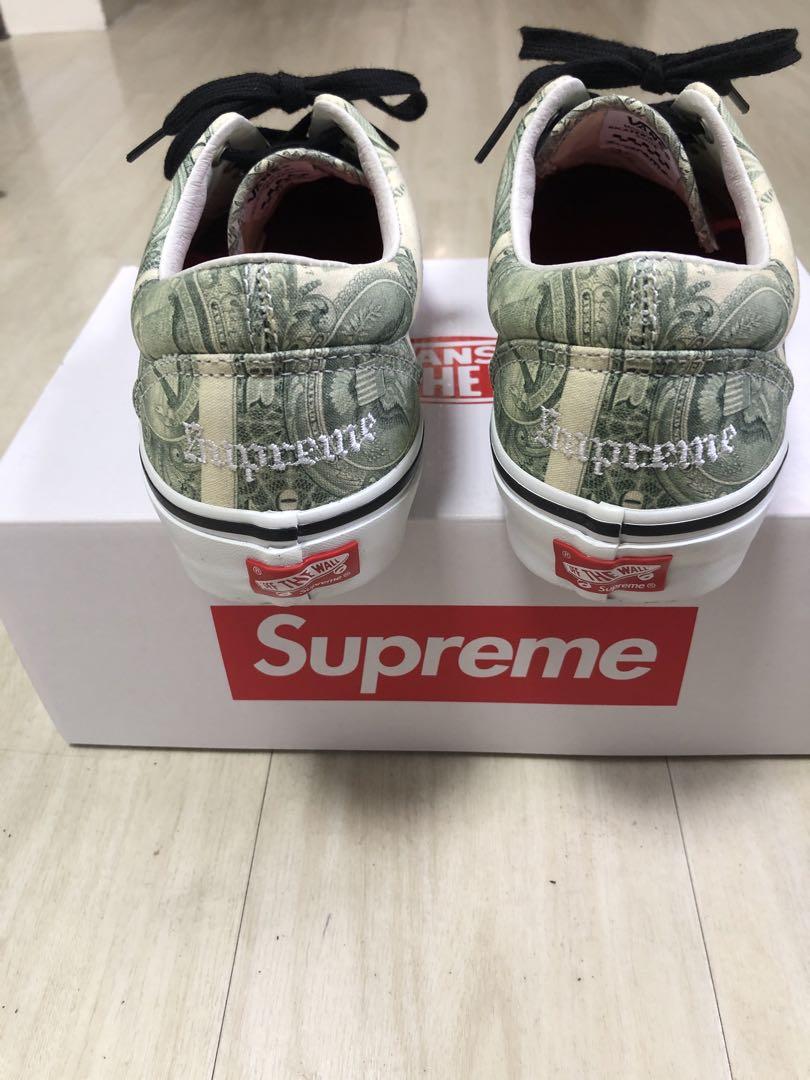 Supreme×VANS ドル紙幣デザイン スニーカー ERA
