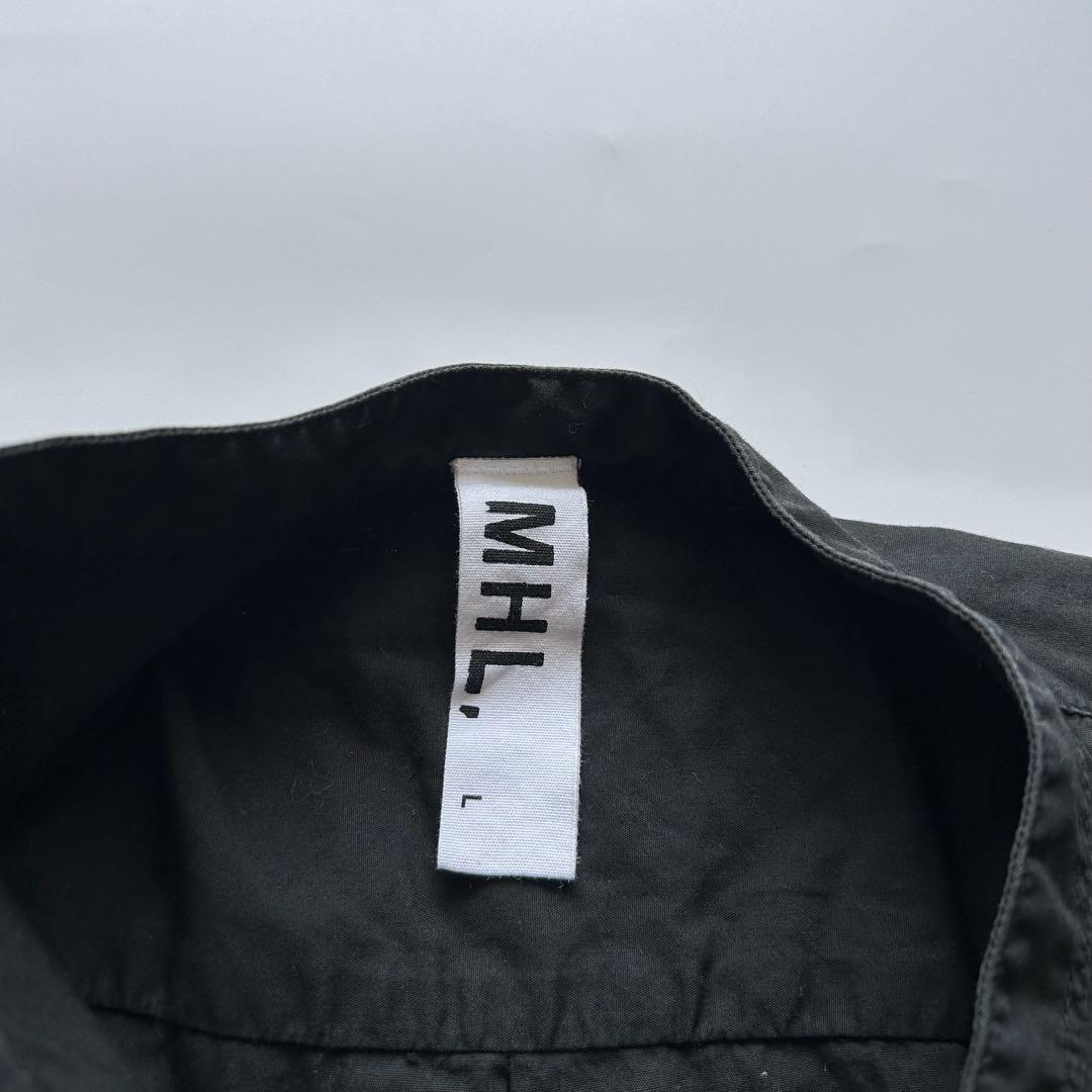 美品✨　MHL コットンブラウス　大きいサイズ　バンドカラー 美品✨ MHL コットンブラウス 大きいサイズ バンドカラー