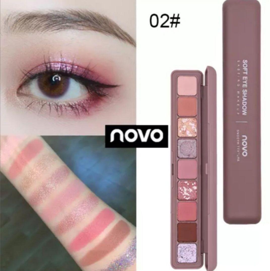 メルカリ Novo Soft Eyeshadow ピンク紫系 ノボアイシャドウパレット 8 中古や未使用のフリマ