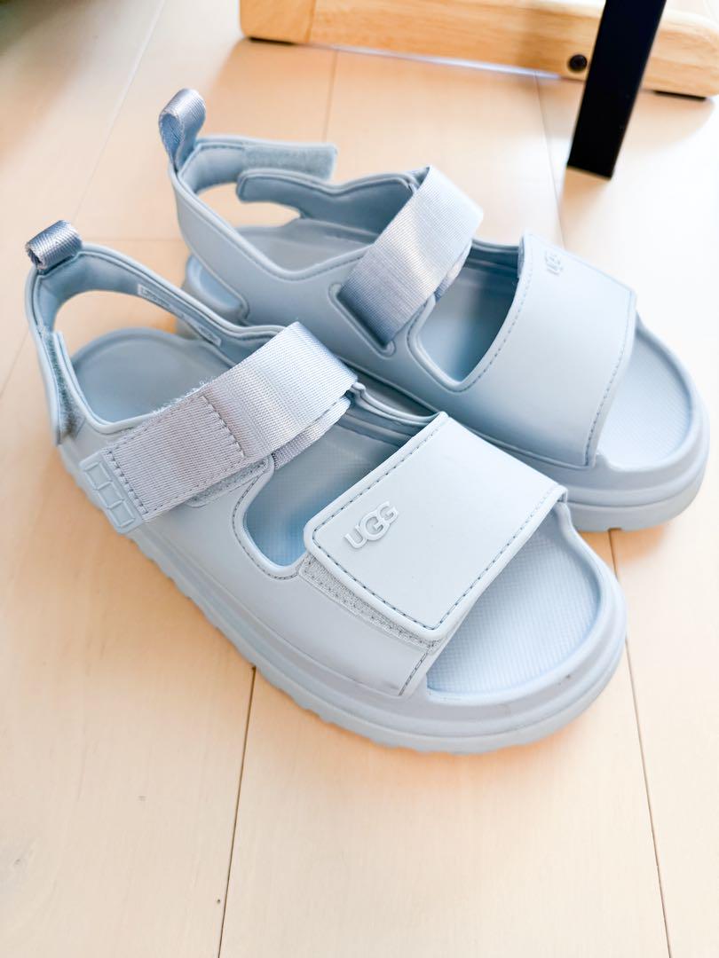 ［美品］UGG アグ ゴールデングロウ サンダル ブルー　23-23.5靴