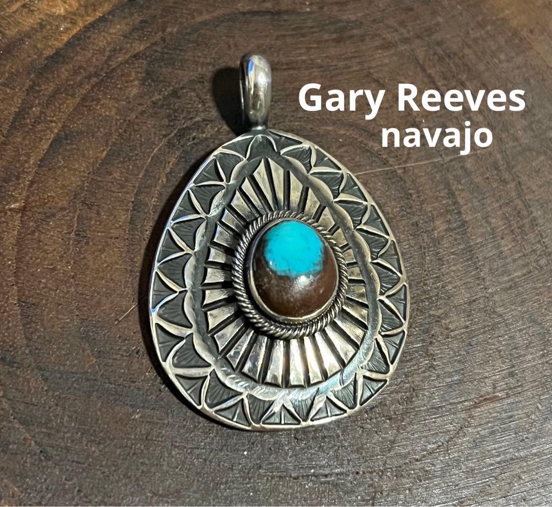 ビズビーターコイズのペンダント ゲーリーリーブス インディアンジュエリー目立った傷や汚れなし