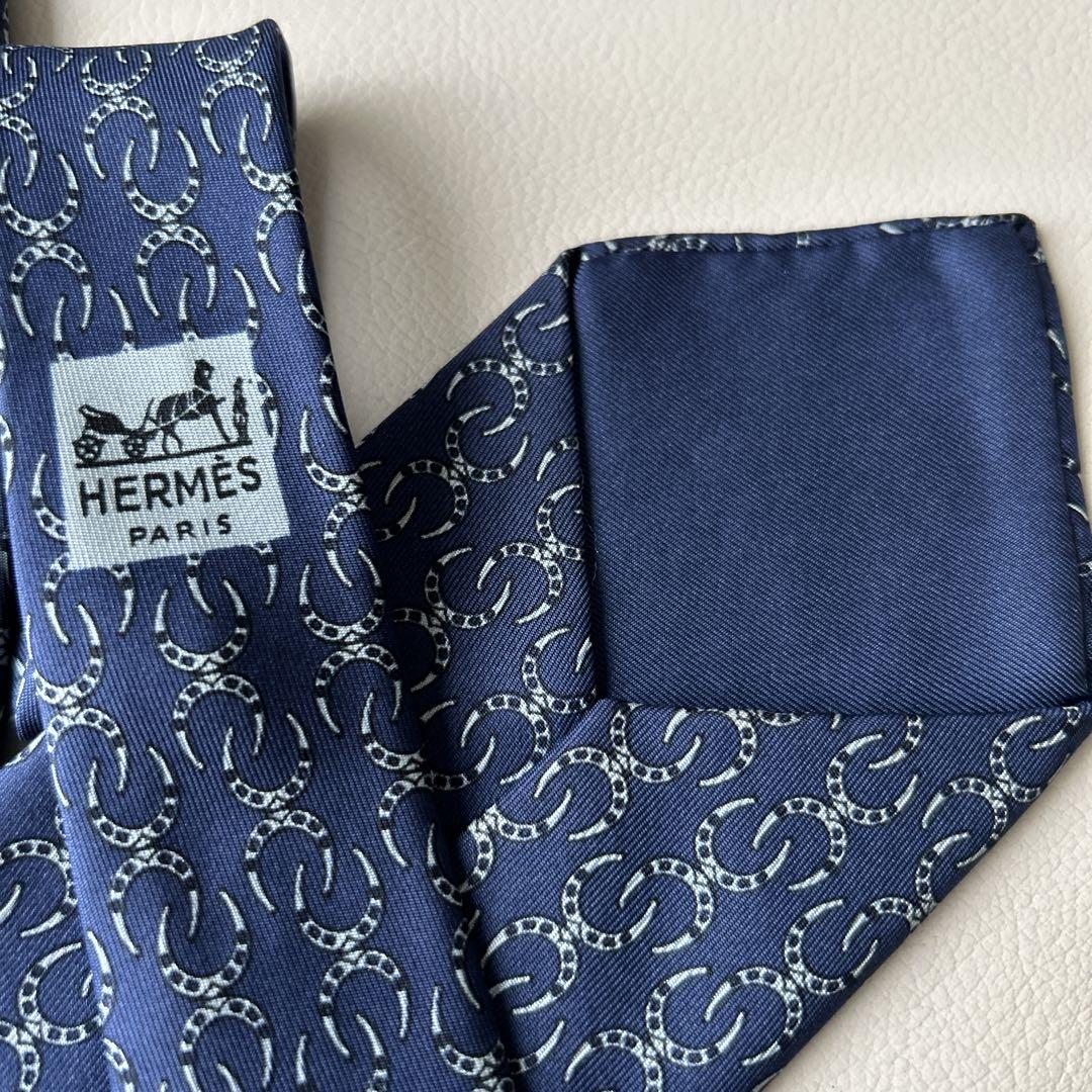 【美品】HERMES ネクタイ 馬蹄　エルメス シルク100% 898000002258000-11_1000x.jpg?v