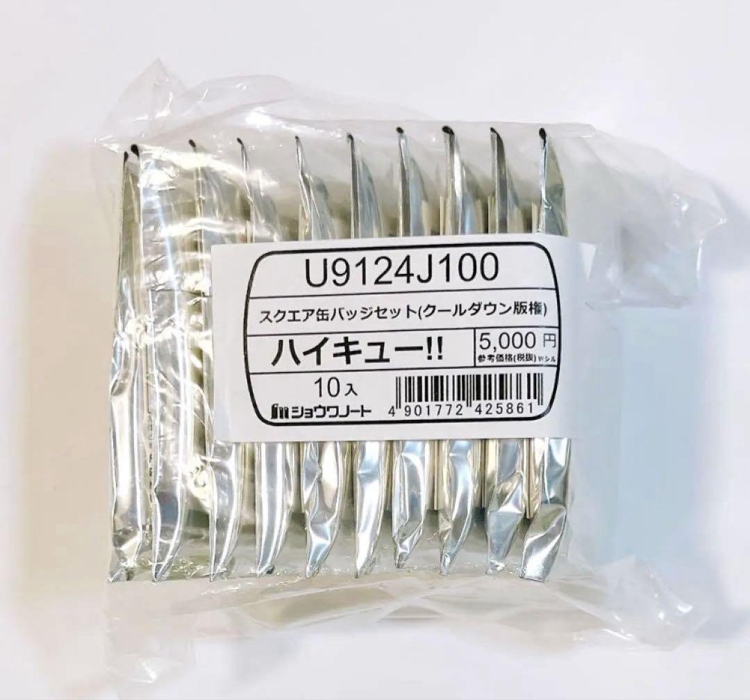 ハイキュー セブンネット スクエア 缶バッジ 当選品 クールダウン　新品未開封 新品 未開封 ハイキュー スクエア缶バッジ クールダウン セブン