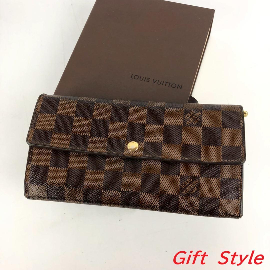 LOUIS VUITTON ルイヴィトン ポルトフォイユサラ ダミエ 長財布