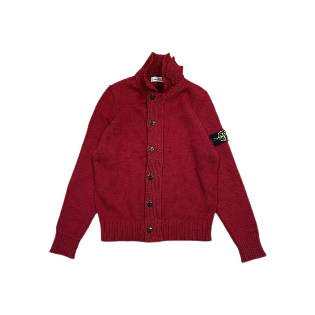 STONE  レッド スナイデルニット カーディガン