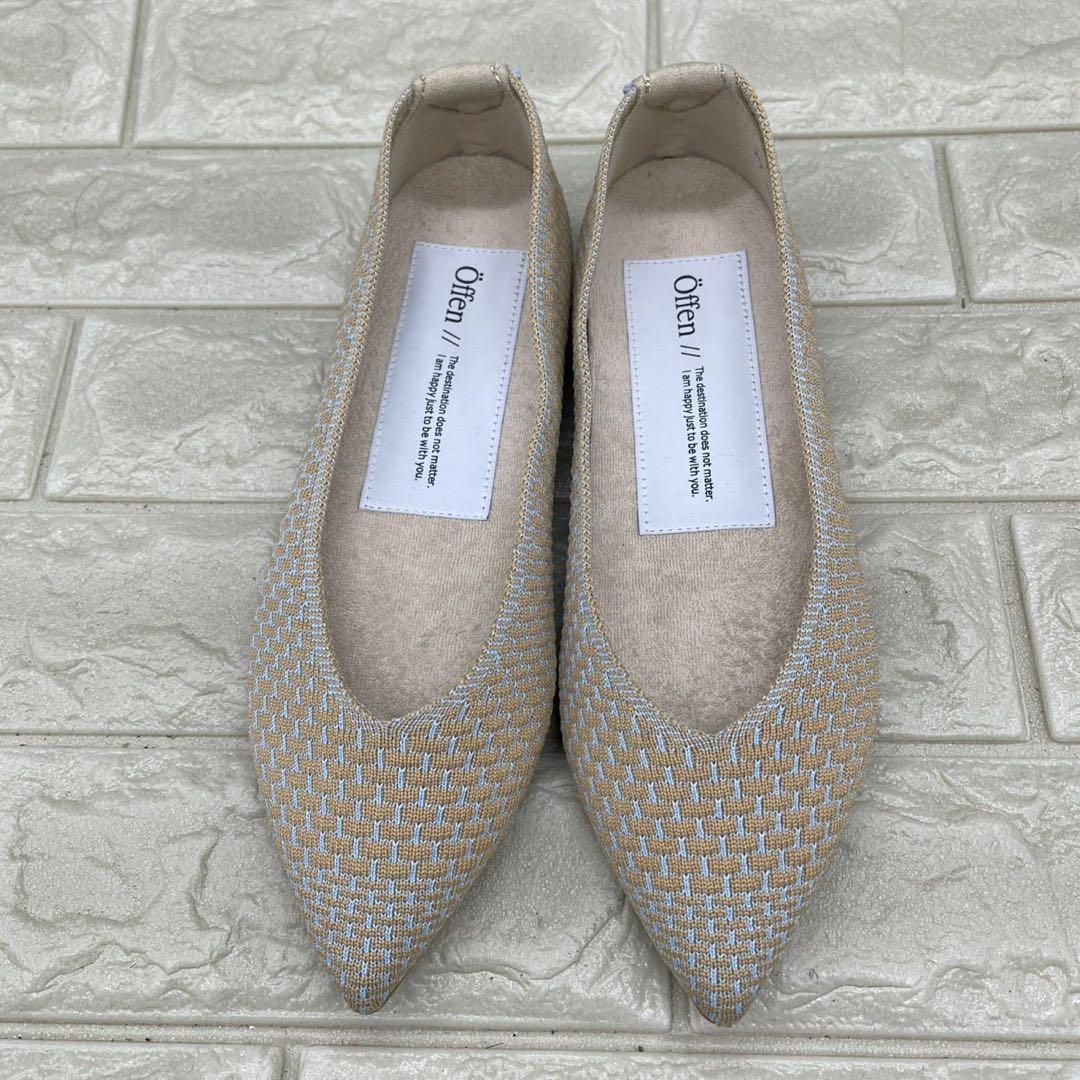 ❤️新品❤️offen オッフェン バレエパンプス ポインテッドトゥ