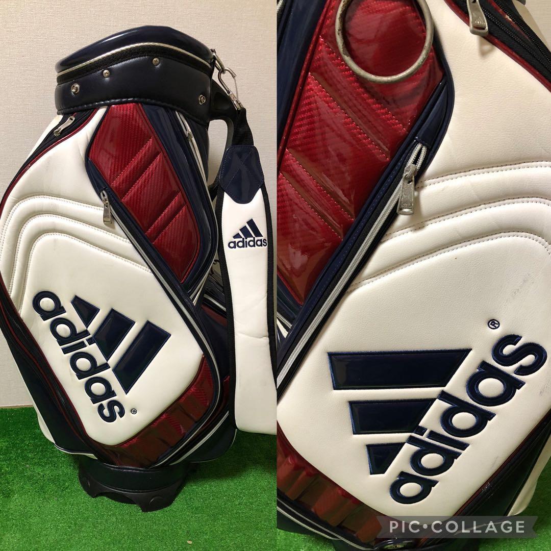 エアロバーナー男性用セット アディダス製キャディバッグ付やや傷や汚れあり