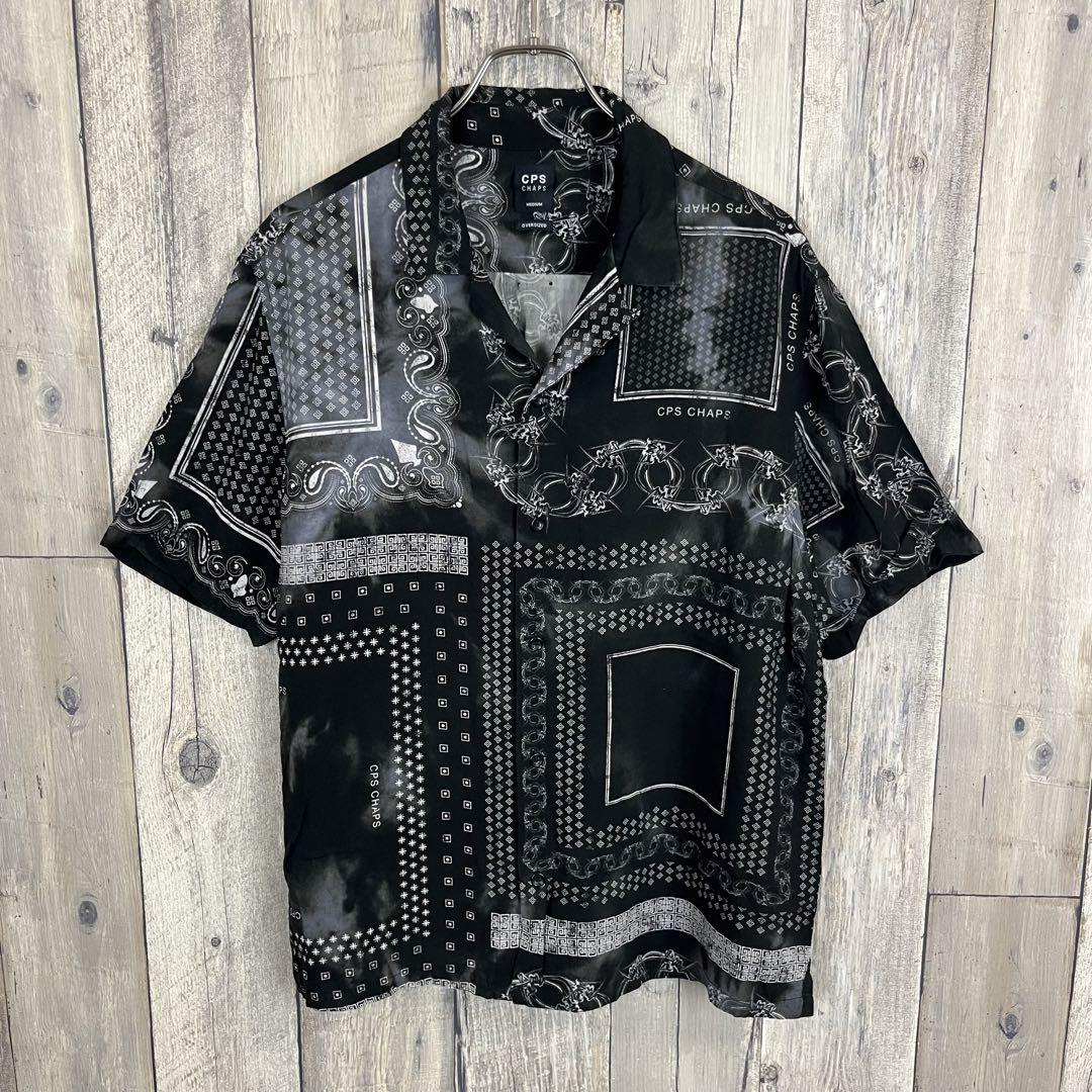 CPS CHAPS チャップス オープンカラー バンダナ柄 半袖 シャツ M