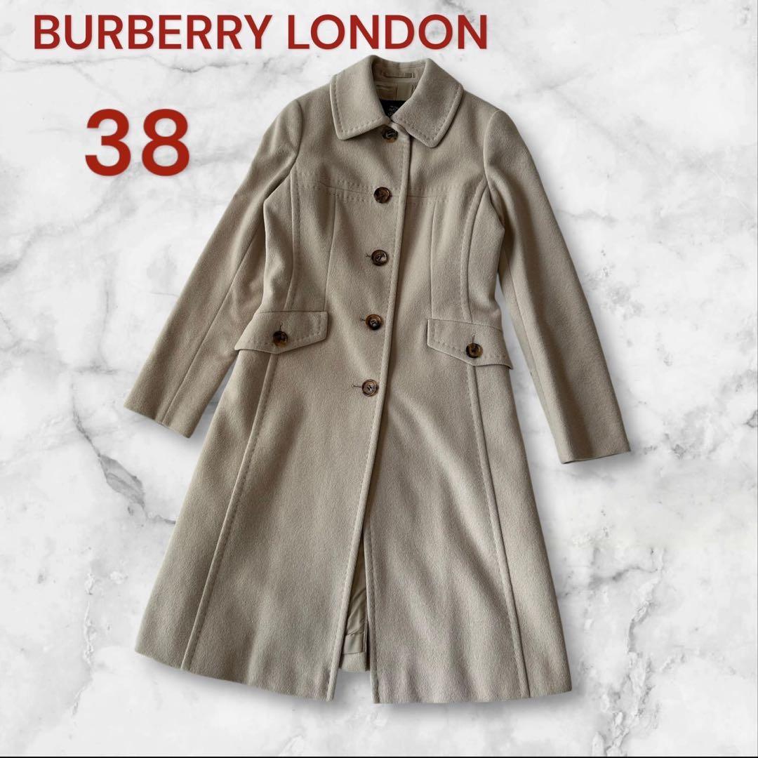 バーバリーロンドン アンゴラロングコート MM BURBERRY LONDON