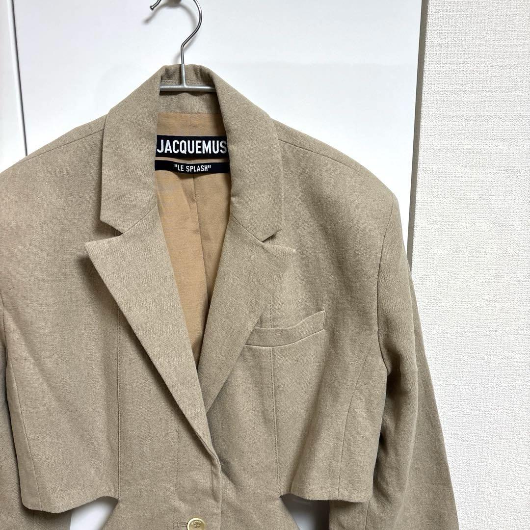【美品】JACQUEMUS カットアウトジャケットワンピース サイズ36 値下げ【美品】JACQUEMUS カットアウトジャケットワンピース