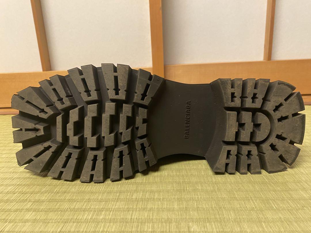 靴 BALENCIAGA TROOPER RUBB BOOTIE BLACK