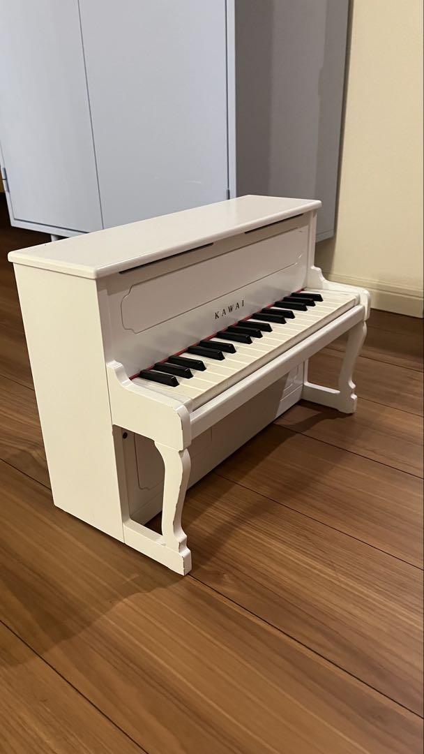 【美品】カワイ　アップライトピアノ　ミニピアノ　ホワイト
