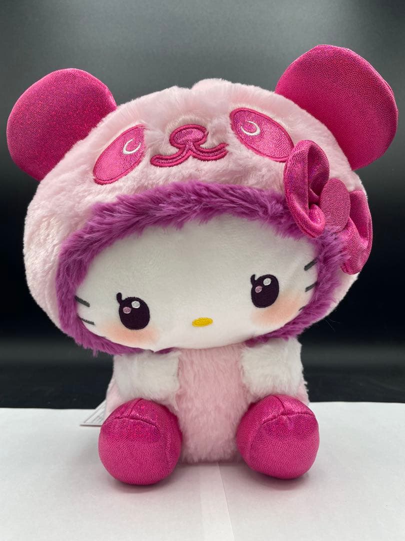 ハローキティ パンダ帽子 ぬいぐるみ - メルカリ