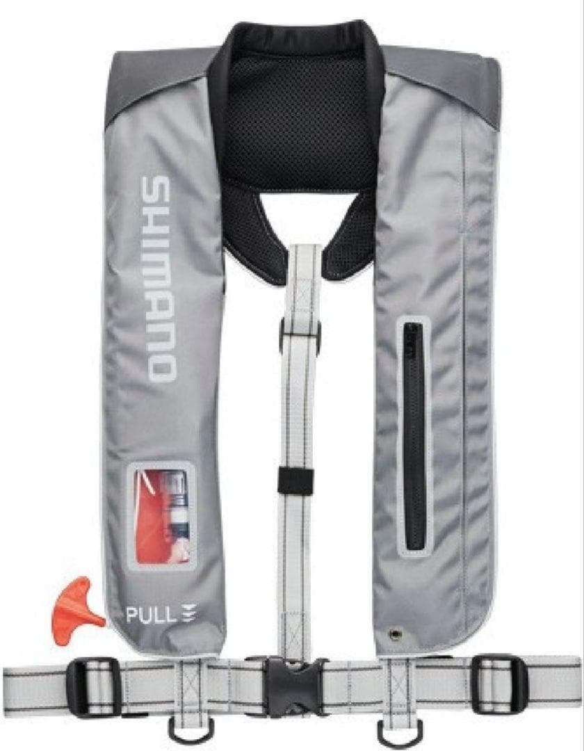 シマノ ラフトエアジャケット 肩掛けタイプ VF-051K グレーブルー