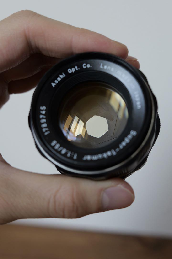 美品】スーパータクマー55mmf1.8 m42–ライカLアダプター付き