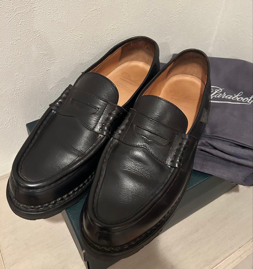 パラブーツ ランス ローファー ブラック サイズ7.526cm Paraboot