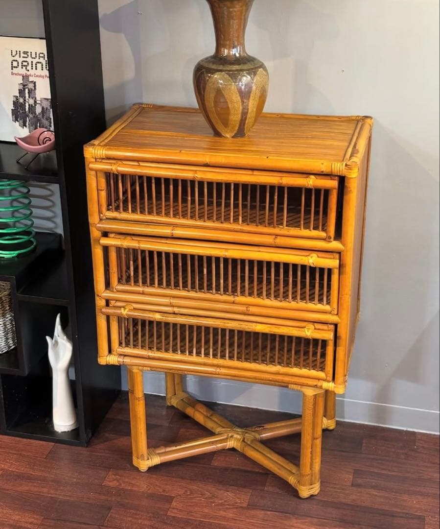 バンブーチェスト 3段引き出し バンブーチェスト 3段引き出し