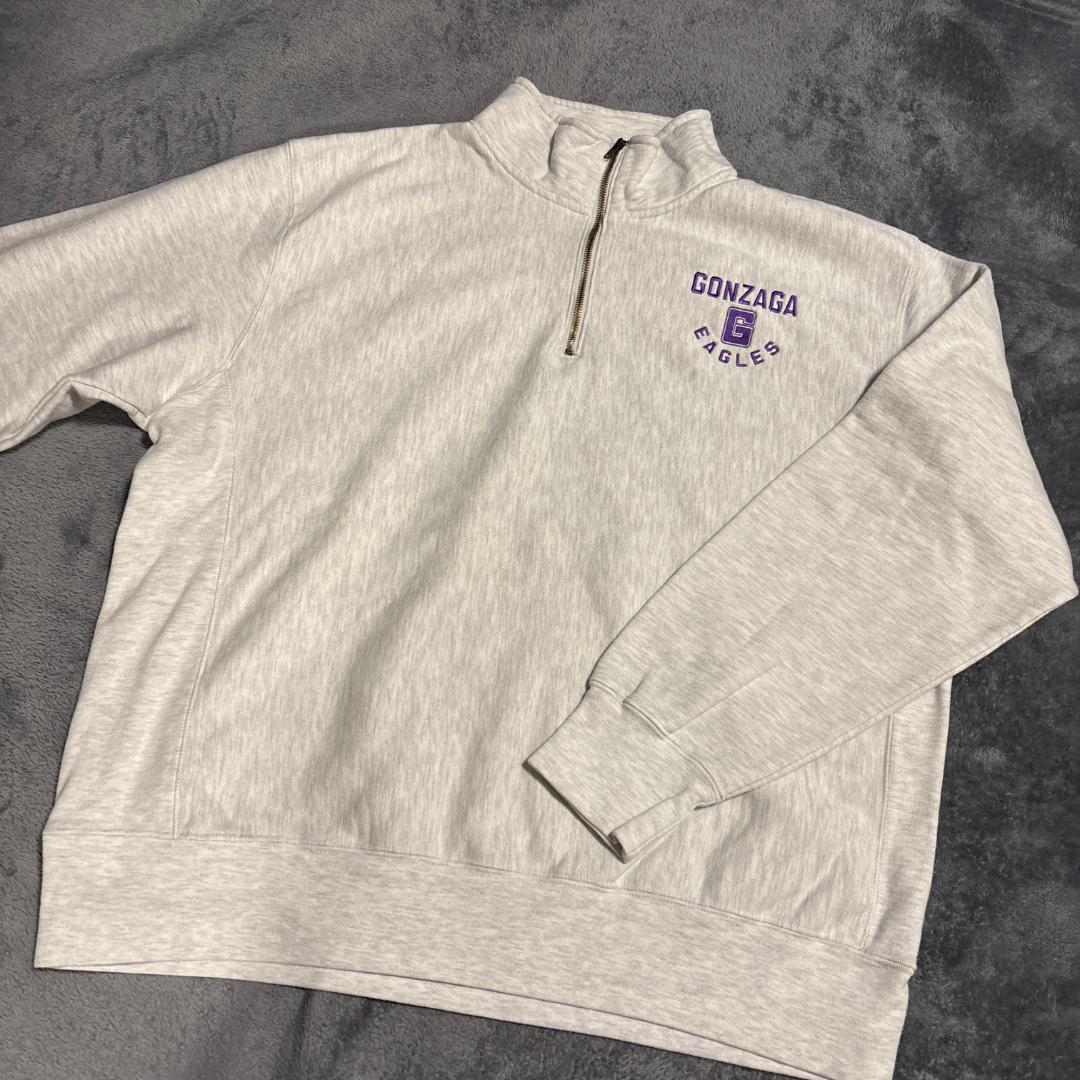 CHAMPION　リバースウィーブ　ハーフジップ　スウェット