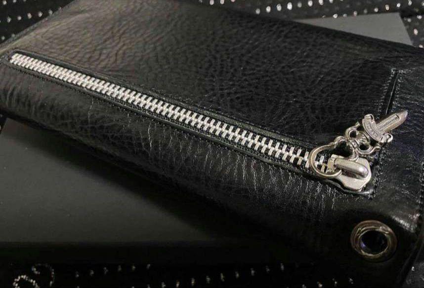 【美品！至極の逸品】クロムハーツ ウェーブクロスウォレット 財布