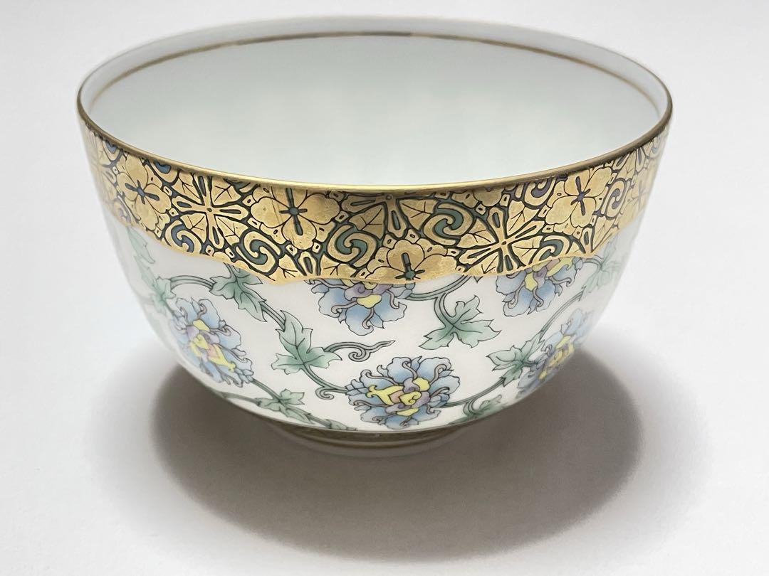 未使用保管品庫山窯前畑陶器米市金襴煎茶揃1客超プレミアム入手困難生産終了金彩