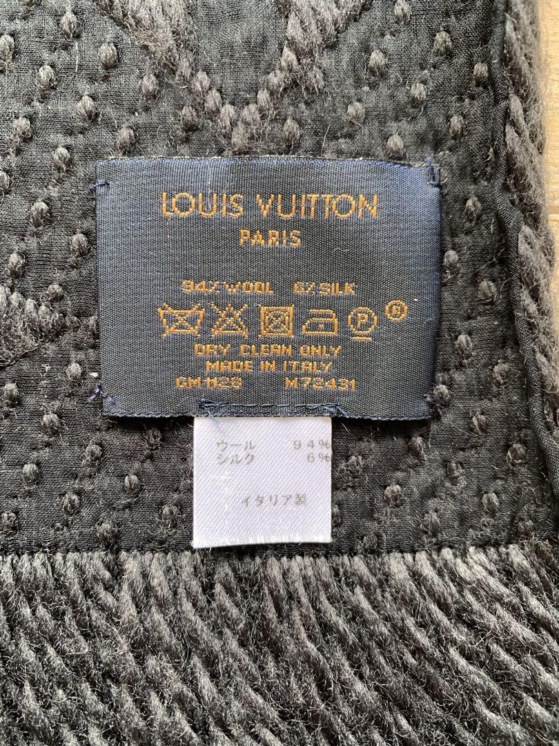 LOUIS VUITTON ブラック　マフラー