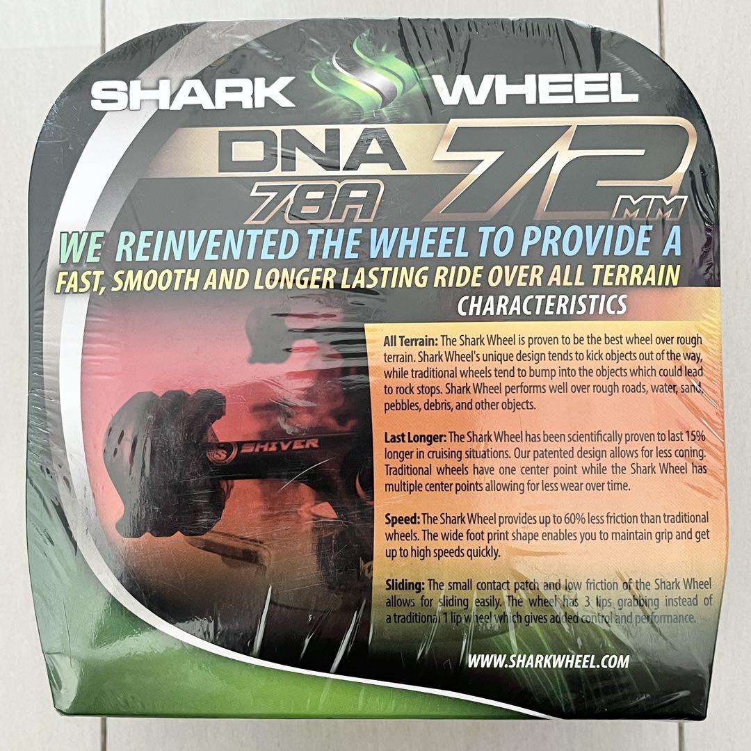 47☆新品 未開封☆シャークウィール 72mm 78a ブラック