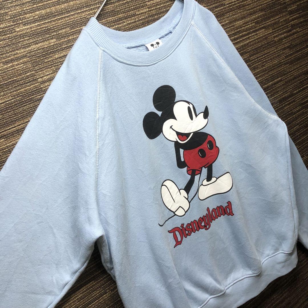 Disney ミッキーマウス スウェット　白足　古着