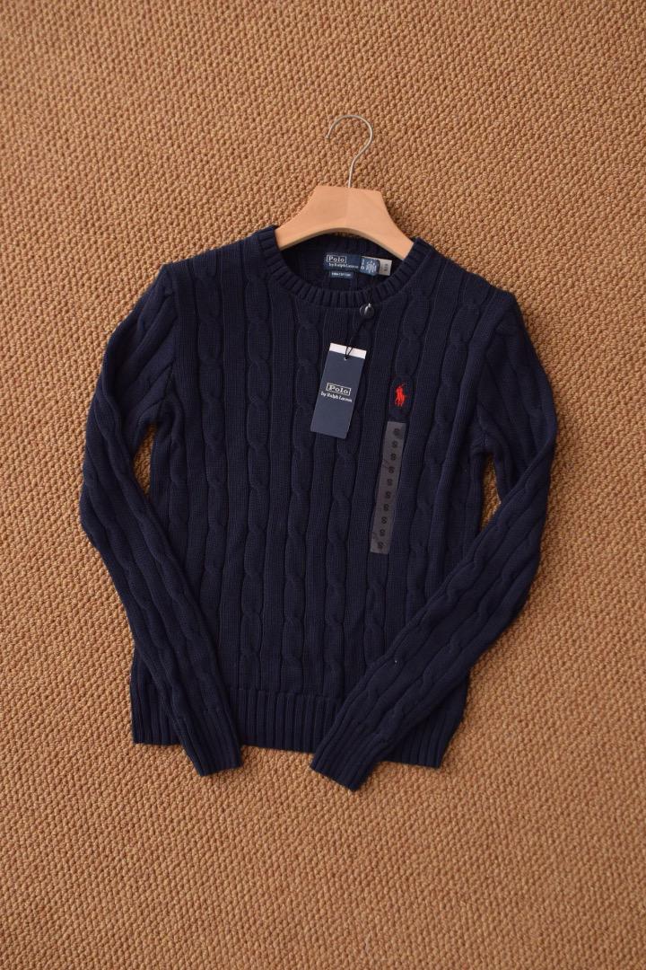 Ralph Lauren ネイビー ケーブルニットセーター Mサイズ